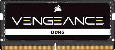 CORSAIR Vengeance SODIMM DDR5 RAM 16GB (1x16GB) 5600MHz CL48 Intel XMP iCUE Compatible Computer Memory - Black (CMSX16GX5M1A5600C48)