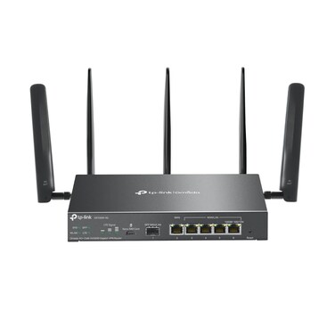 TP-Link ER706W-4G Omada 4G LTE + Cat6 Dual-Band Dual-Connections AX3000 Wi-Fi 6 Gigabit VPN Router   Remote Internet for contruction Sites, pop-up Events, or Rural Areas   Easy Set-up
