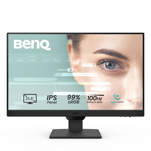 BenQ GW2490 24&quot; Computer Monitor 100Hz FHD 1920x1080p   IPS   Eye-Care Tech   VESA Mount  Thin Bezel   Low Blue Light  Adaptive Brightness  Wall Mount   Built-in Speakers   DisplayPort   HDMI x 2