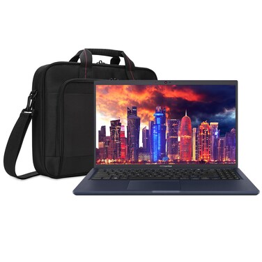 ASUS ExpertBook B1 B1500 B1500CEA-XS74 15.6" Rugged Notebook Bundle with Intel Core i7-1165G7 Quad-Core 2.80GHZ, 16GB DDR4, 512GB SSD, Intel Iris Xe Graphics, Star Black, Win 10 Pro and Laptop Bag