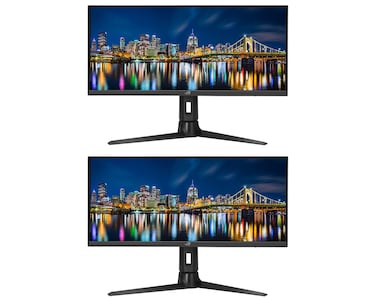 ASUS ROG Strix XG309CM 30-inch 2560 x 1080 WFHD 220 Hz 1 ms Gaming Monitor, 2-Pack Bundle with Extreme Low Motion Blur, Eye Care, FreeSync Premium, USB-C, DisplayPort, Integrated Speakers