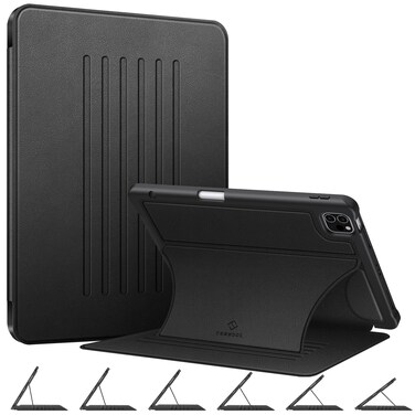Fintie Magnetic Stand Case for iPad Pro 11-inch (4th / 3rd Generation) 2022/2021 - Multiple Angles Shockproof Soft TPU Cover w/Pencil Holder, Also Fit iPad Pro 11" 2nd /1st Gen, Black