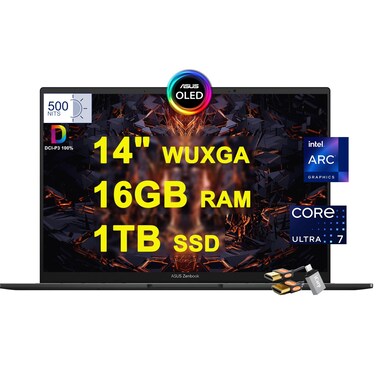 Asus Zenbook 14X OLED Business Laptop 14.5/'' 2.8K 120Hz Touchscreen (550nits, 100% DCI-P3, Glossy) 13th Gen Intel 14-core i7-13700H 16GB RAM 512GB SSD Backlit Keyboard Thunderbolt Win11 + HDMI Cable