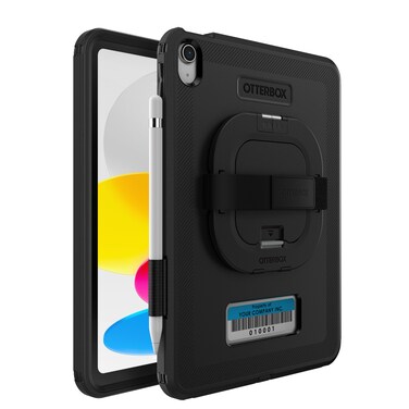 OtterBox Defender for Business W/Kickstand/HANDSTRAP for iPad 10th Gen (ONLY) - Black (Non-Retail Packaging)