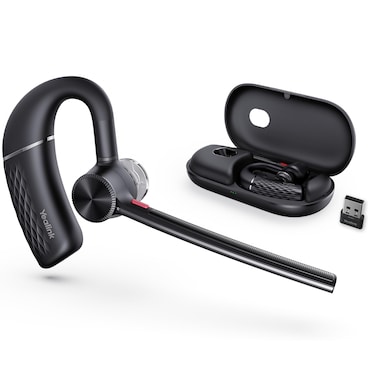 Yealink BH71 Pro Bluetooth Headset with USB Dongle, Teams Certified, 4 Noise Cancelling Microphone, Fit for Computer Laptops, Wireless Earpiece for Trucker Business Office Work