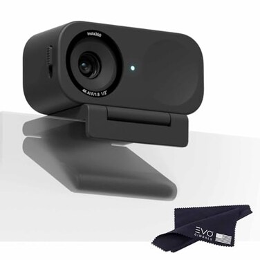 Insta360 Link 2C- PTZ 4K Webcam with 1/2&quot; Sensor, AI Tracking, Gesture Control, HDR, Noise-Canceling Mic, Webcam for Laptop, Live Streaming, Gaming, Video Camera Works with Zoom, Teams, Twitch