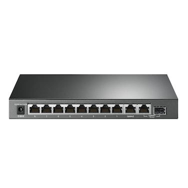 TP-Link TL-SG1210MP, 8 Port Gigabit PoE Switch, 8 PoE+ Ports @123W, w/ 2 Uplink Gigabit Ports + 1 Combo SFP Slot, Plug &amp; Play, Extend, Priority &amp; Isolation Mode,