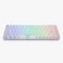 Higround Crystal Opal Basecamp 65% Mechanical USB Wired Gaming Keyboard, Silent Glacier Switches, Programable RGB, Transparent/Translucent, Hot-Swappable, Deep Thock Creamy Sounding PC Keyboard