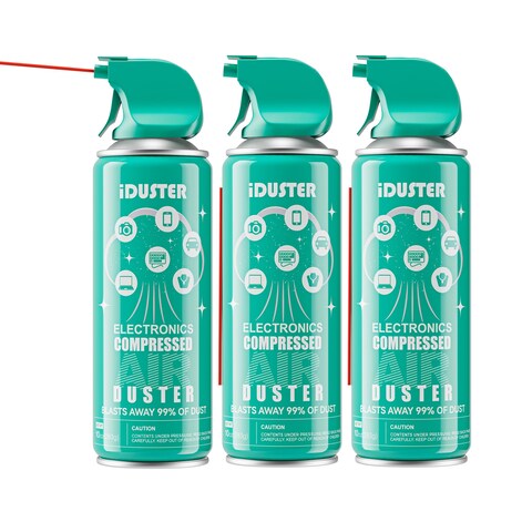 Keyboard Cleaner Air Spray for Computers - 10oz Air Can Duster for Electronics, 3PCS