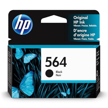 HP 564 Black Ink Cartridge   Works with DeskJet 3500; OfficeJet 4620; PhotoSmart B8550, C6300, D5400, D7560, 5510, 5520, 6510, 6520, 7510, 7520, Plus, Premium, eStation Series   CB316WN