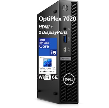 Dell OptiPlex 7000 7010 MFF 1.2L Micro Form Factor Business Desktop Computer, Intel Hexa-Core i5-12500T (Beat i7-11700T), 16GB DDR4 RAM, 512GB PCIe SSD, WiFi 6, Bluetooth, Windows 11 Pro