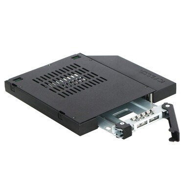 ICY DOCK 2.5" SSD / HDD Hot-Swap SATA Mobile Rack for 12.7mm Slim CD/DVD-ROM Optical Bay   ToughArmor MB411SPO-1B (Fits 12.7mm Height ODD Slot)