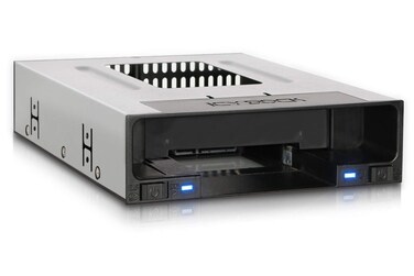 ICY DOCK Tray-Less 2.5" and 3.5" SATA SSD/HDD Docking Enclosure for External 5.25" Drive Bay   flexiDOCK MB795SP-B