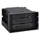 ICY DOCK Hot Swap 3 Bay 3.5 Inch SATA/SAS HDD Docking Enclosure Mobile Rack in 2 x 5.25 Inch Drive Bay (Include 3X SATA Cables)   flexiDOCK MB830SP-B