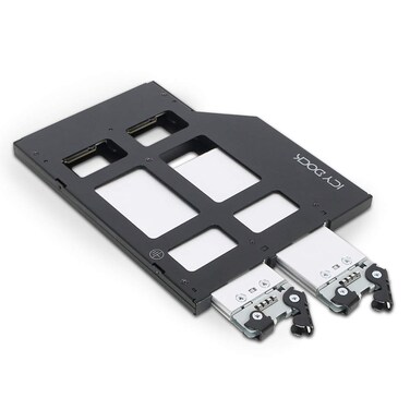 ICY DOCK 2 x M.2 NVMe SSD PCIe 4.0 Mobile Rack for 9.5mm Ultra Slim ODD Bay (not Support Tri-Mode)   ToughArmor MB852M2PO-B