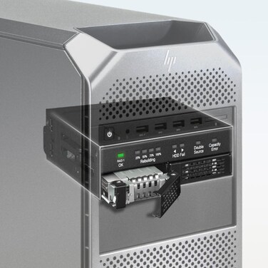 Dual 2.5" SATA Drive Removable RAID 1 &amp; JBOD Mobile Rack Enclosure for 5.25" Bay - ToughArmor RAID MB902SPR-B R1