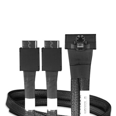 ICY DOCK MCIO 8i SFF-TA-1016 to 2X Oculink 4i SFF-8611 Cable - 0.5M   MB302L-B