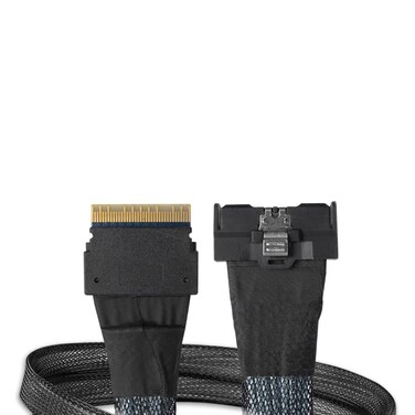 ICY DOCK MCIO 8i SFF-TA-1016 to SlimSAS 8i SFF-8654 Cable - 0.5M   MB410L-B