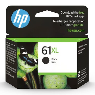 HP 61XL Black High-yield Ink   Works with DeskJet 1000, 1010, 1050, 1510, 2050, 2510, 2540, 3000, 3050, 3510; ENVY 4500, 5530; OfficeJet 2620, 4630 Series   Eligible for Instant Ink   CH563WN