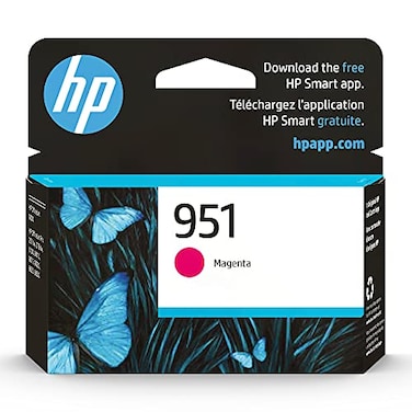 HP 951 Magenta Ink Cartridge   Works with HP OfficeJet 8600, HP OfficeJet Pro 251dw, 276dw, 8100, 8610, 8620, 8630 Series   Eligible for Instant Ink   CN051AN