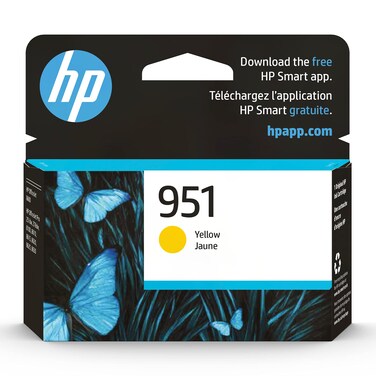 HP 951 Yellow Ink Cartridge   Works with HP OfficeJet 8600, HP OfficeJet Pro 251dw, 276dw, 8100, 8610, 8620, 8630 Series   Eligible for Instant Ink   CN052AN