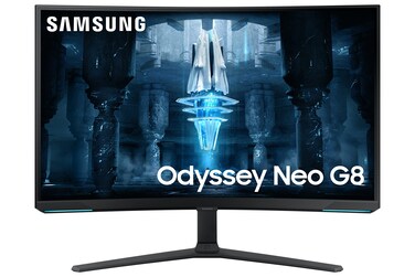 SAMSUNG 32" Odyssey Neo G8 4K UHD 240Hz 1ms G-Sync 1000R Curved Gaming Monitor, Quantum HDR2000, AMD FreeSync Premium Pro, Matte Display, Ultrawide Game View, DisplayPort, Black &amp; White, 2022