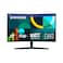 SAMSUNG 27" Essential S3 (S36GD) Series FHD 1800R Curved Computer Monitor, 100Hz, Game Mode, Advanced Eye Comfort, HDMI and D-sub Ports, LS27D366GANXZA, 2024