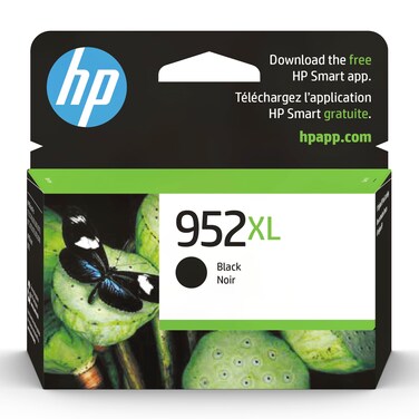 HP 952XL Black High-yield Ink Cartridge   Works with HP OfficeJet 8702, HP OfficeJet Pro 7720, 7740, 8210, 8710, 8720, 8730, 8740 Series   Eligible for Instant Ink   F6U19AN