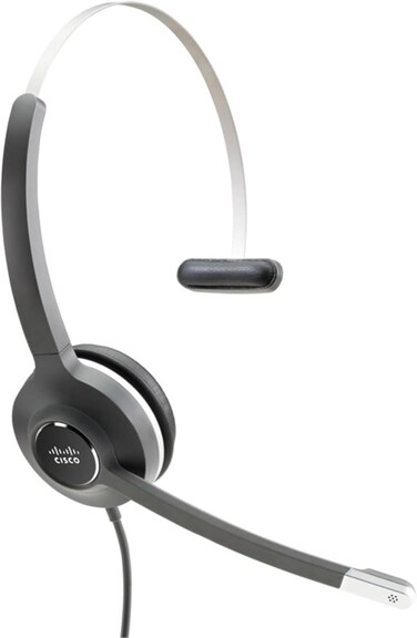 CISCO Headset 531, Wired Single On-Ear Quick Disconnect with USB-C Adapter, Charcoal, 2-Year Limited Liability Warranty (CP-HS-W-531-USBC)