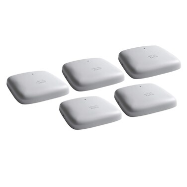 Cisco Business 240AC Wi-Fi Access Point   802.11ac   4x4   2 GbE Ports   Ceiling Mount   5 Pack Bundle   Limited Lifetime Protection (5-CBW240AC-B)