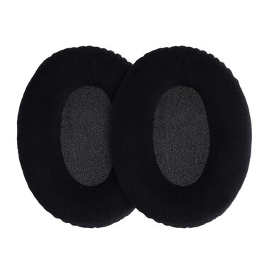 kwmobile 2X Earpad Compatible with Kingston HyperX Cloud II Gaming - Replacement Velour Earpad Cushion for Headphones - Black