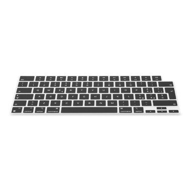 kwmobile Silicone Keyboard Protection - QWERTY (Italian) Keyboard Cover Compatible with Apple MacBook Pro 16" (2021) A2485 - Black