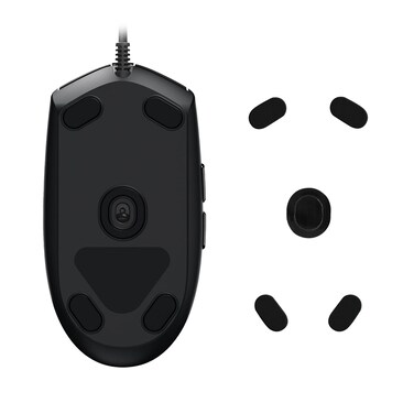 kwmobile Mouse Feet Replacement Compatible with Logitech G102 Computer Mouse Skates Sticker - Black