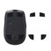 kwmobile Mouse Feet Replacement Compatible with Logitech MX Anywhere 2S Computer Mouse Skates Sticker - Black