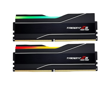 G.SKILL Trident Z5 Neo RGB Series (AMD Expo) DDR5 RAM 32GB (2x16GB) 6000MT/s CL30-38-38-96 1.35V Desktop Computer Memory UDIMM - Matte Black (F5-6000J3038F16GX2-TZ5NR)