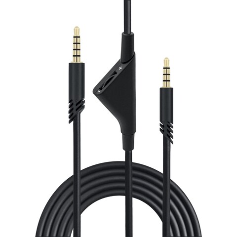 Mcbazel 2M 6.5 Feet Replacement Headset Cable with Volume Control for Astro A10/ A30/ A40, Headset Cord Lead for PS5/ PS4/ Xbox Series X&amp;S/Xbox One - Black