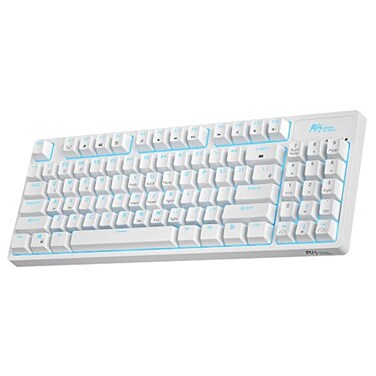 RK ROYAL KLUDGE RK89 85% Triple Mode BT5.0/2.4G/USB-C Hot Swappable Mechanical Keyboard, 89 Keys Compact Mechanical Keyboard with Detachable Frame &amp; Programmable Software, Blue Backlight, Blue Switch