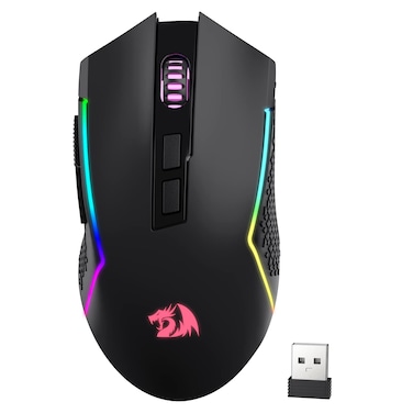 Redragon M693 Wireless Gaming Mouse, 8000 DPI Mice w/ 3-Mode Connection, BT &amp; 2.4G Wireless, 7 Macro Buttons, Reliable Power Capacity for PC/Mac/Laptop