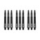 Red Dragon Nitrotech Medium Shafts - Solid Black - 3 Sets per Pack (9 shafts in Total) &amp; Red Dragon Checkout Card