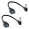 Oxsubor SuperSpeed USB 3.0 Male to Female Extension Data Cable Left and Right Angle 2PCS (20CM,8IN)