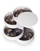 CONBOLA Jewelry Organizer, Small Jewelry Storage Box Earring Holder for Women, 5-Layer Rotating Travel Jewelry Tray Case with Lid for Bracelets Rings Bracelets, Gift for Women Teen Girls(White)
