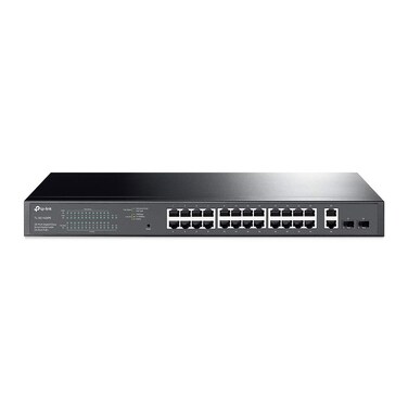 TP-Link 24-Port PoE+ Gigabit Easy Smart Switch (TL-SG1428PE), 250W, 2 SFP Slots, 10/100/1000 Mbps, Compatible with Desktop, Linux, Unix, Windows, 2-Year Warranty