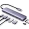 Ugreen Revodok 7-in-1 USB-C Hub, 4K HDMI, 5Gbps USB-C &amp; USB-A Data Ports, SD/MicroSD Card Reader, 100W Power Delivery, Braided Cable, Aluminum Alloy Sheel, Grey   15214