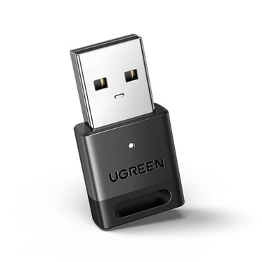 UGREEN USB Bluetooth Adapter, 5.3 Bluetooth Adapter for PC, Plug &amp; Play for Windows 11/10/8.1, Bluetooth Receiver &amp; Transmitter for Keyboard/Mouse/Headphone/Speakers/Printer