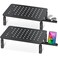 Zimilar 2 Pack Monitor Stand , 3 Height Adjustable Stand with Unique Star Mesh for Computer, Laptop, Printer, Notebook, iMac, Premium Metal Monitor Risers for 2 Monitors
