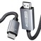 BENFEI USB C to HDMI 6 Feet Cable [4K@60Hz, Aluminum Shell, Nylon Braided], USB Type-C to HDMI Cable [Thunderbolt 3/4/5] Compatible for MacBook Pro/Air/iPad Pro 2023/2022/2021/2020/2019, Gray