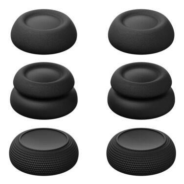 Skull &amp; Co. X Savage Raven Thumb Grips Joystick Cap Analog Stick Cover for Playstation Portal (Set of 6) - Black