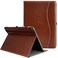 ZtotopCase for iPad Pro 12.9 Inch Case 2017/2015 (Old Model,1st &amp; 2nd Generation), Premium PU Leather Business Folio Cover with Auto Wake/Sleep, Document Card Slot, Multiple Viewing Angles,Brown