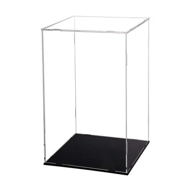 Acrylic Display Case for Collectibles,Acrylic Boxes for Display,Countertop Box Cube Organizer Stand Riser Dustproof Protection Showcase for Action Figure Doll Model Memorabilia(6x6x9.8 inch)