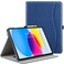 ZtotopCases for iPad 10th Generation Case 10.9 Inch 2022(A2696/A2757/A2777), Premium PU Leather Business Folio Stand Cover with Slot, Auto Wake/Sleep, Multi-Angles for iPad 10th Gen 10.9" Case, Blue